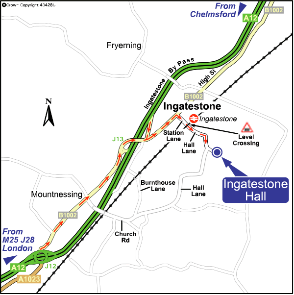 Directions to Ingatestone Hall